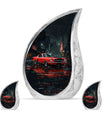 Car Theme Large Urn With 2 Keepsake Urn