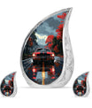 Car Theme Large Urn With 2 Keepsake Urn