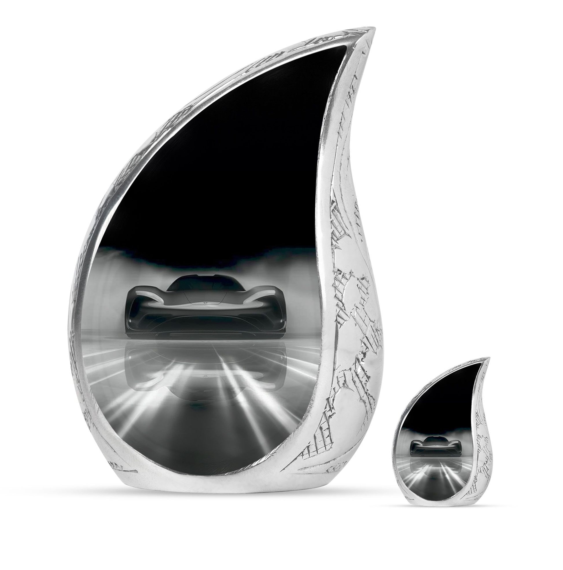 Car Theme Large Urn With 1 Keepsake Urn