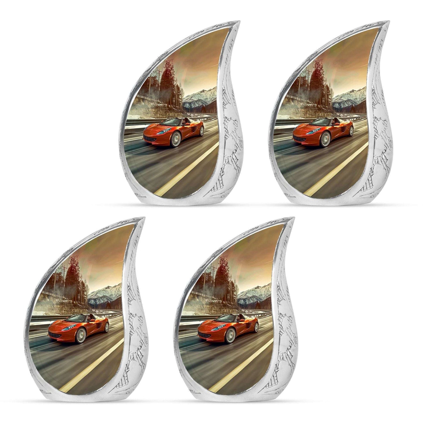 Car Theme 3 Inch Keepsake Pack of 4