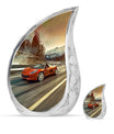 Car Theme Large Urn With 1 Keepsake Urn
