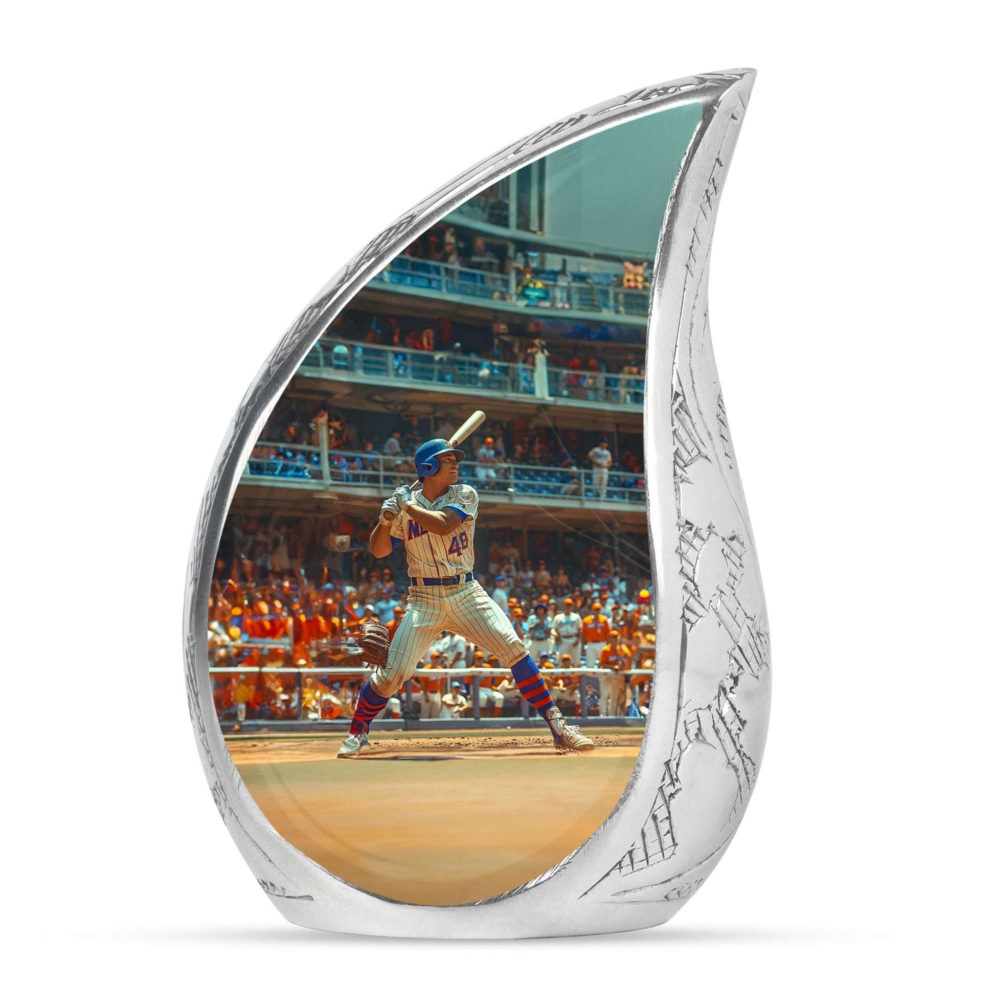 Baseball Theme Large Urn 10 Inch