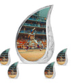 Baseball Theme Large Urn With 4 Keepsake Urn