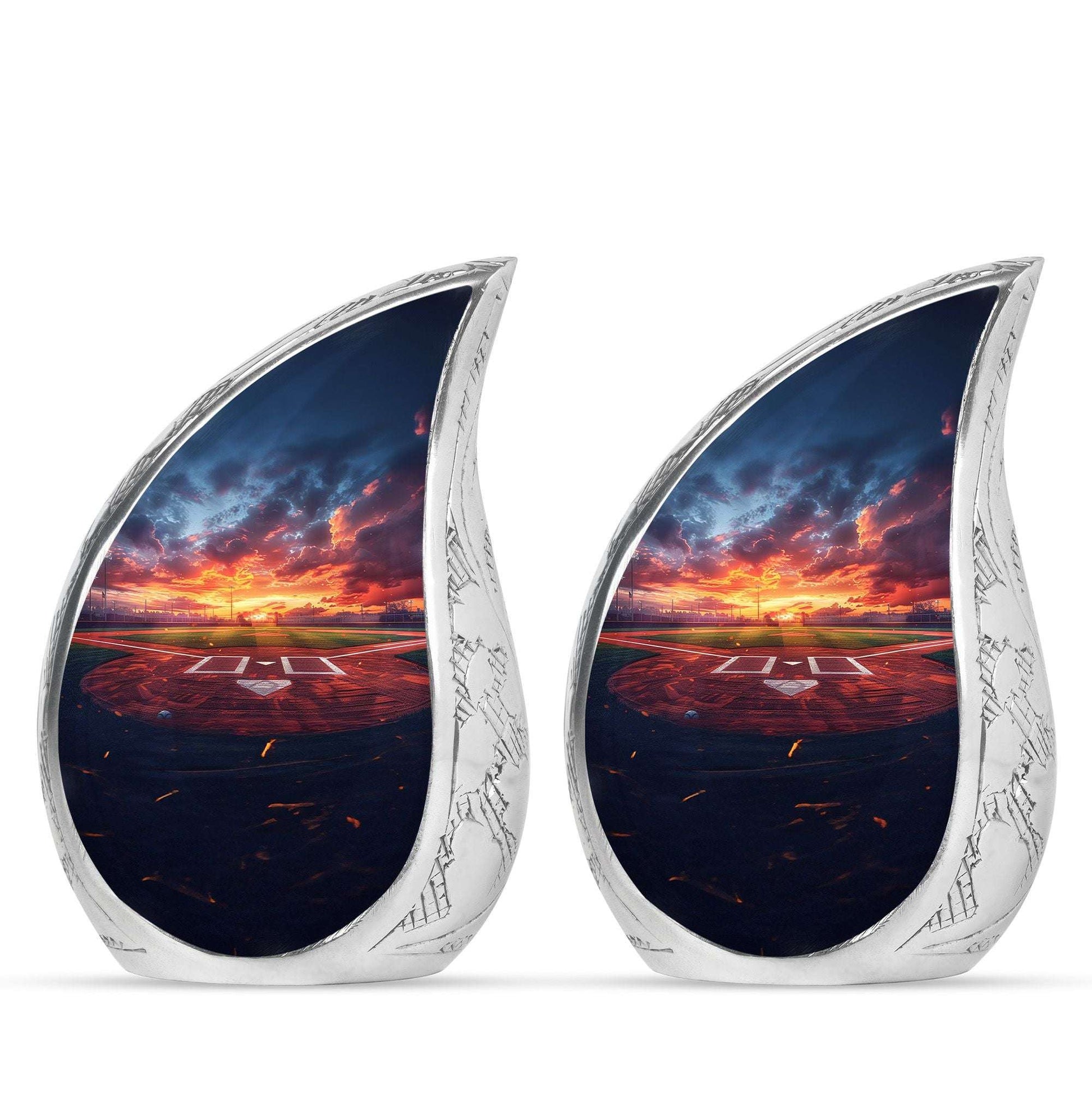 Baseball Theme 3 Inch Keepsake Pack of 2