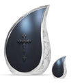 Cross Theme Large Urn With 1 Keepsake Urn