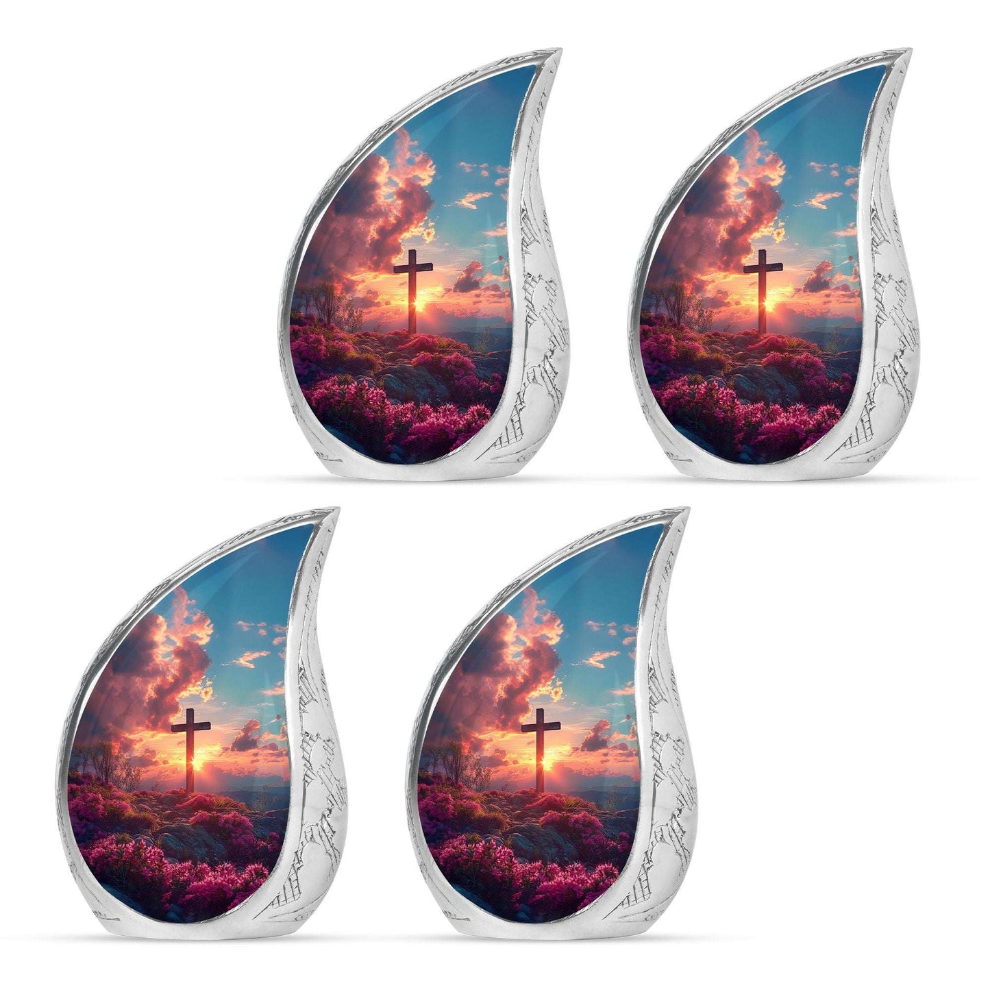 Cross Theme 3 Inch Keepsake Pack of 4