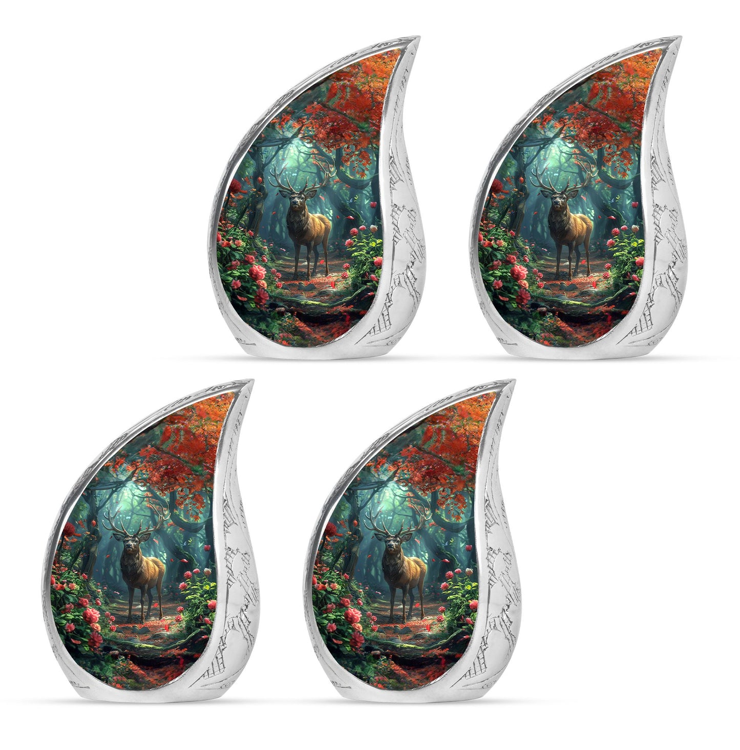 Deer Theme 3 Inch Keepsake Pack of 4