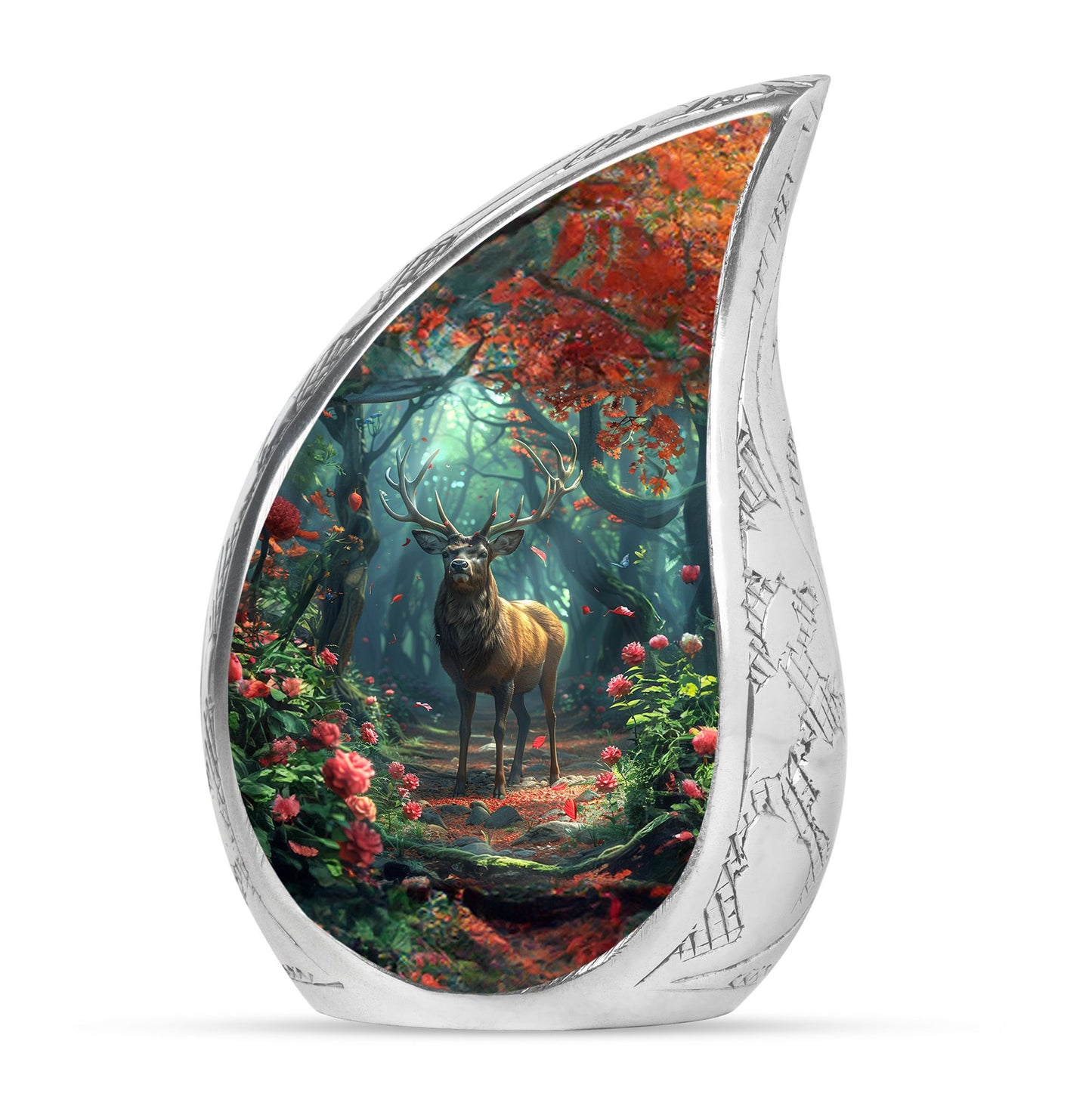 Deer Theme Large Urn 10 Inch
