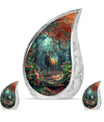 Deer Theme Large Urn With 2 Keepsake Urn