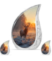Deer Theme Large Urn With 2 Keepsake Urn