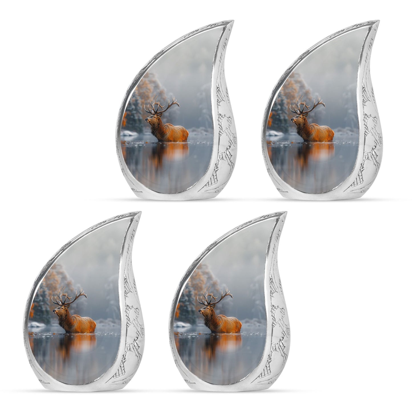 Deer Theme 3 Inch Keepsake Pack of 4