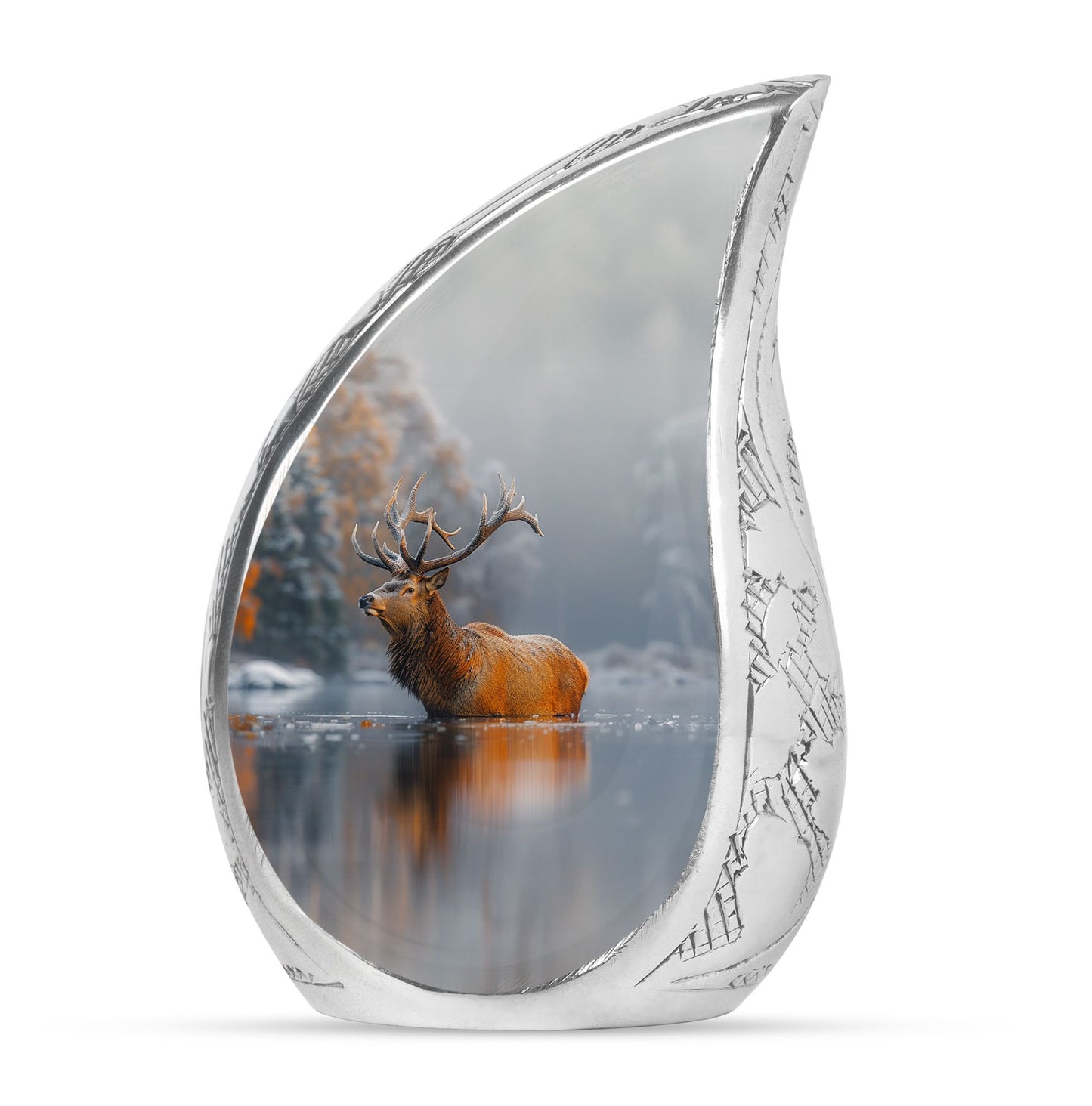 Deer Theme Large Urn 10 Inch