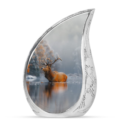Deer Theme Large Urn 10 Inch