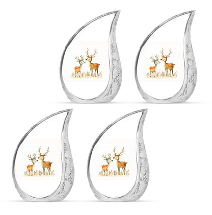 Deer Family Theme 3 Inch Keepsake Pack of 4