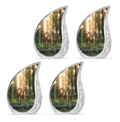 Deer Family Theme 3 Inch Keepsake Pack of 4