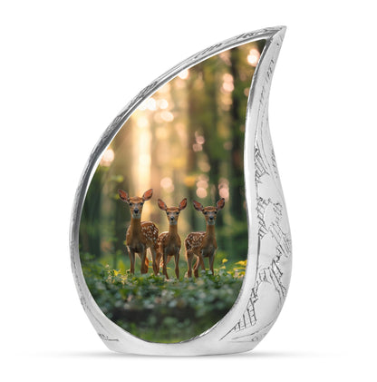 Deer Family Theme Large Urn 10 Inch