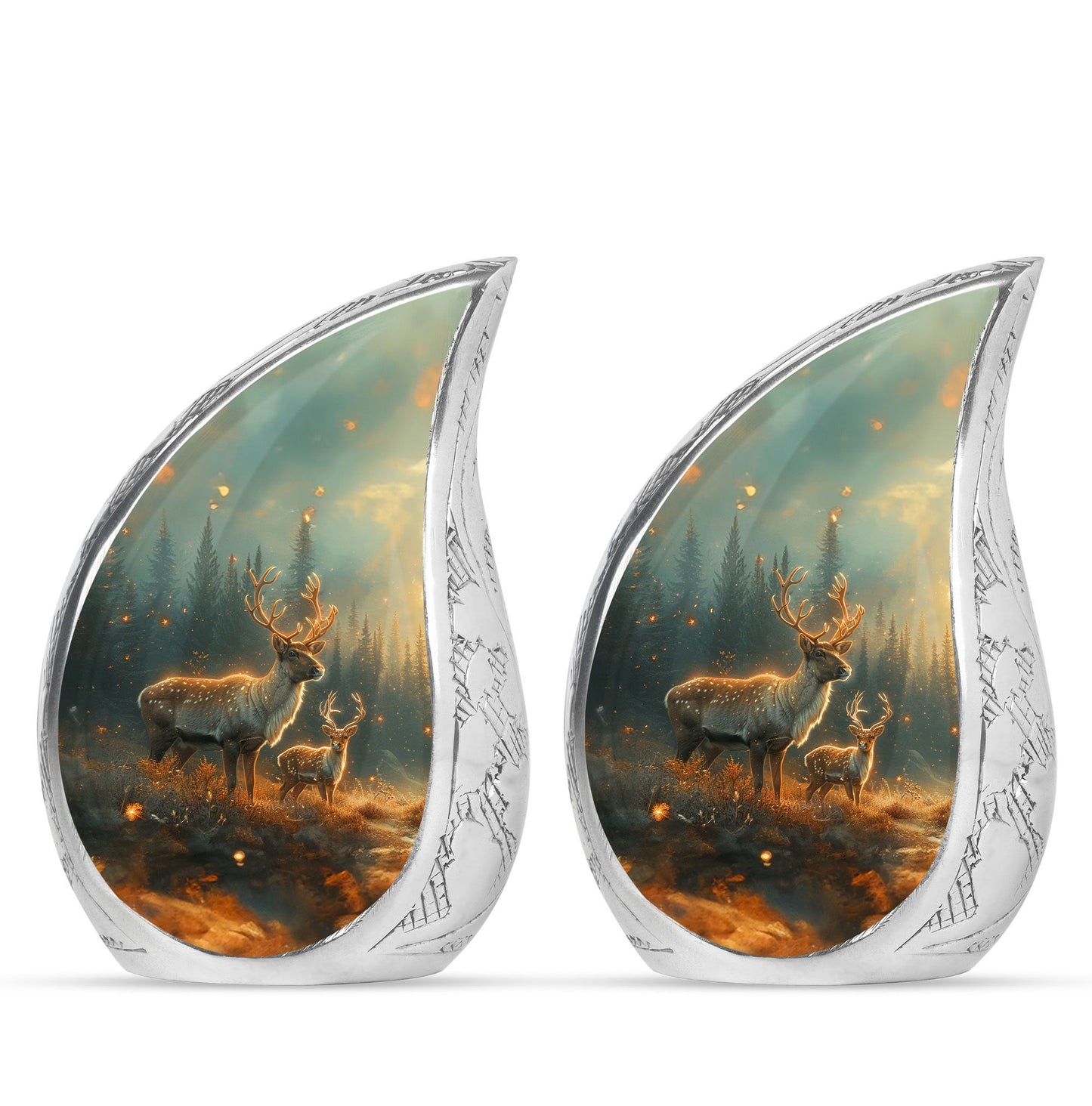 Deer Family Theme 3 Inch Keepsake Pack of 2