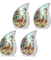 Deer Family Theme 3 Inch Keepsake Pack of 4