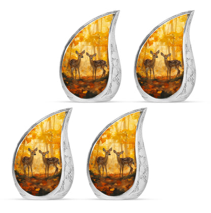 Deer Family Theme 3 Inch Keepsake Pack of 4