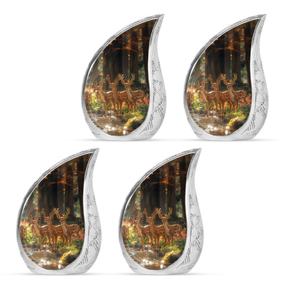 Deer Family Theme 3 Inch Keepsake Pack of 4