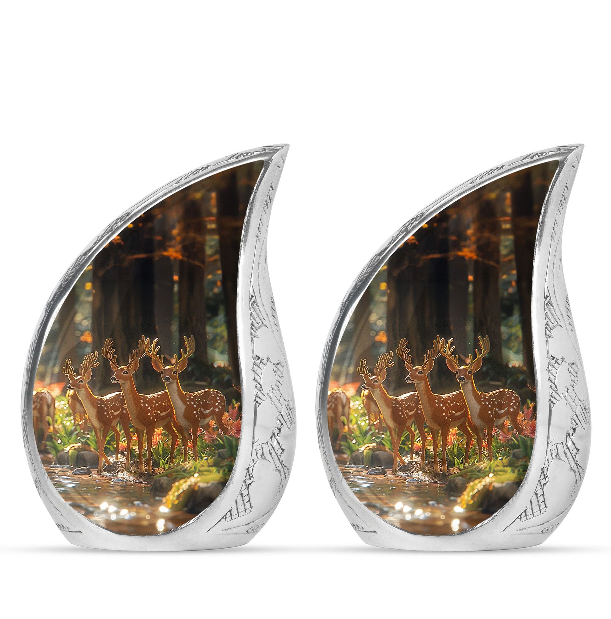 Deer Family Theme 3 Inch Keepsake Pack of 2