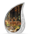 Deer Family Theme Large Urn 10 Inch