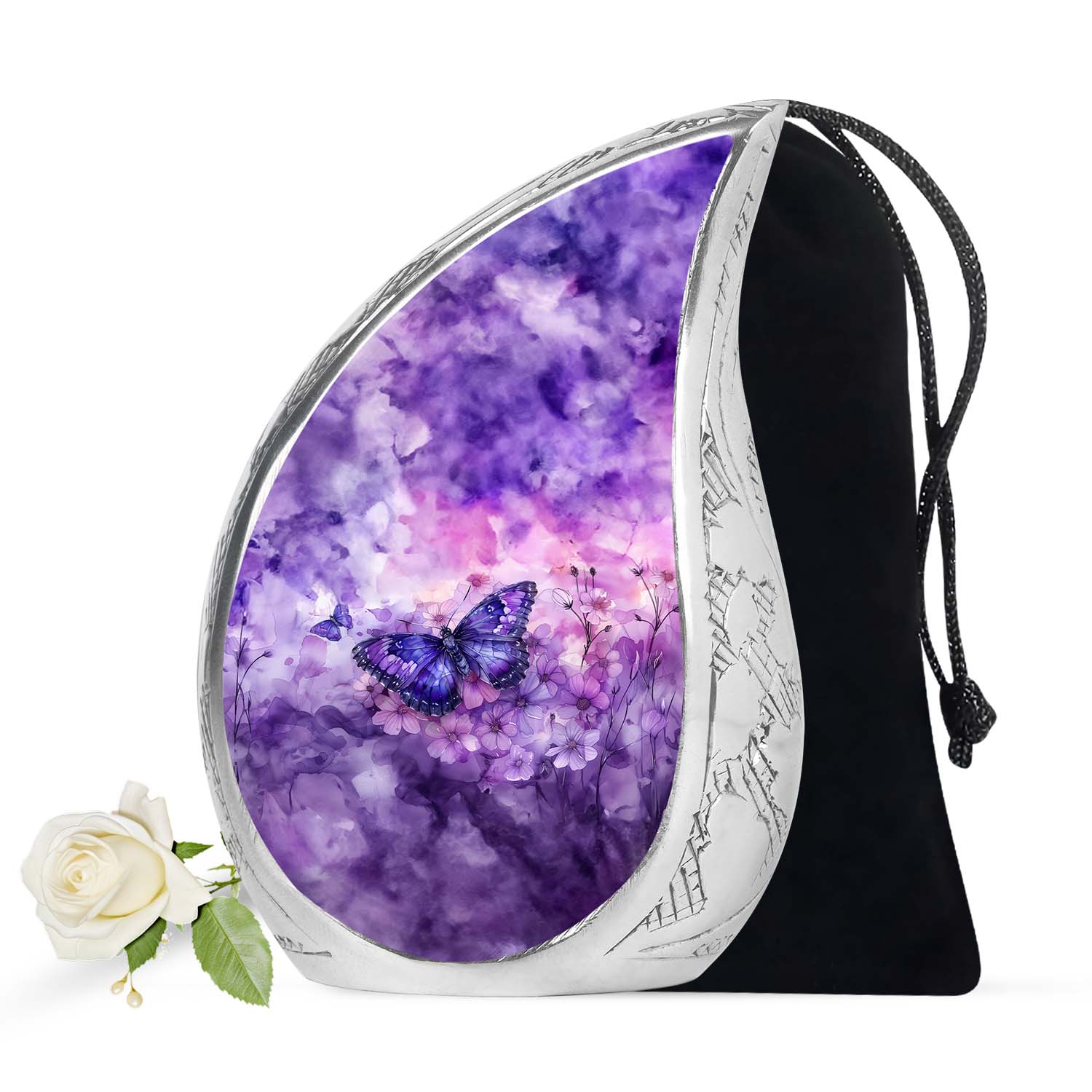 Butterfly Theme Large Urn 10 Inch