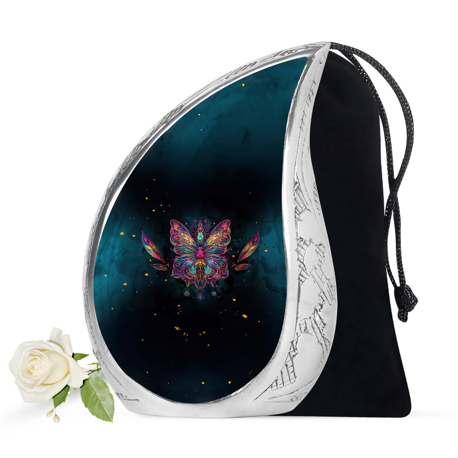 Butterfly Theme Large Urn 10 Inch