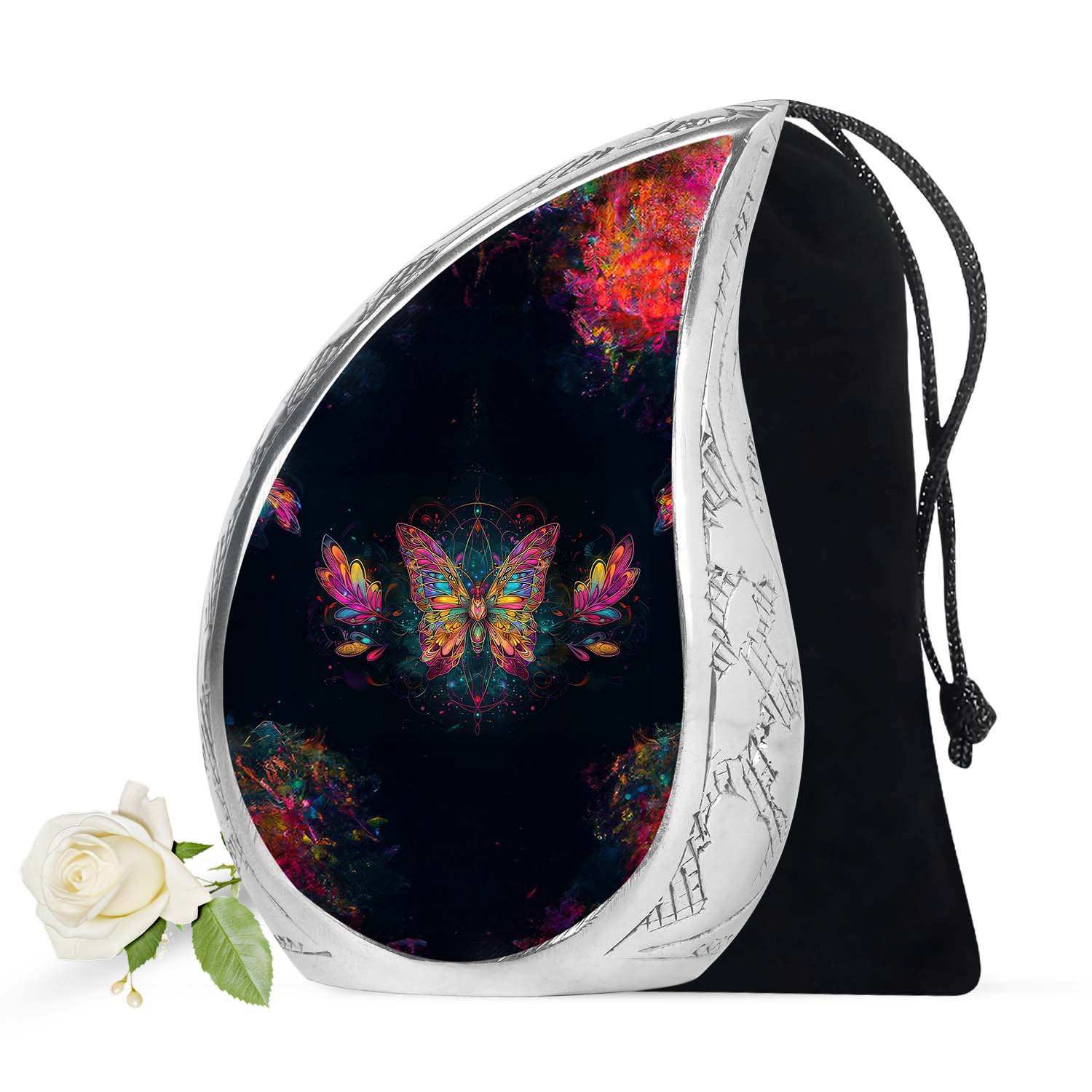 Butterfly Theme Large Urn 10 Inch