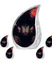 Butterfly Theme Large Urn With 4 Keepsake Urn
