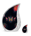 Butterfly Theme Large Urn With 1 Keepsake Urn