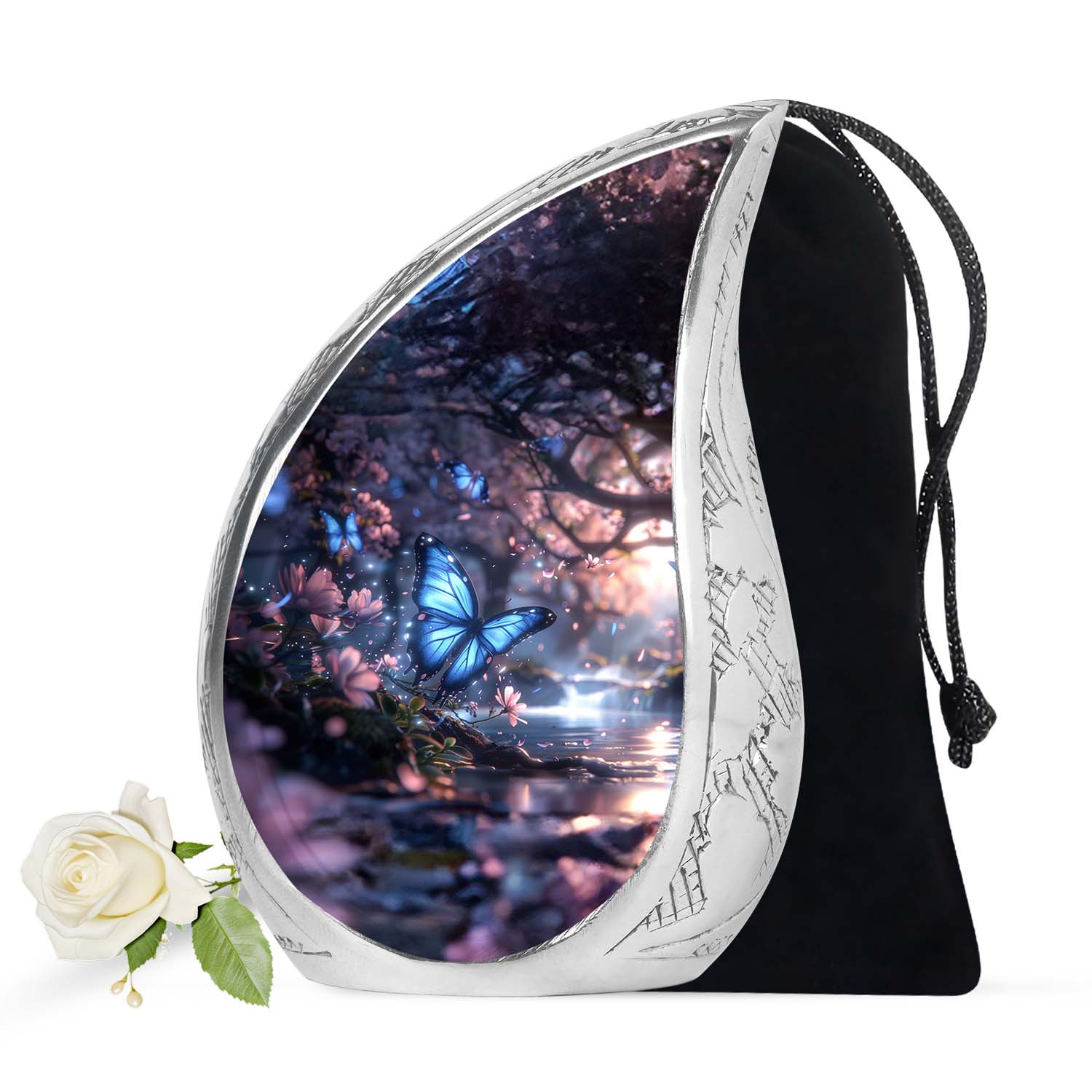 Butterfly Theme Large Urn 10 Inch