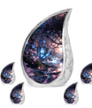 Butterfly Theme Large Urn With 4 Keepsake Urn