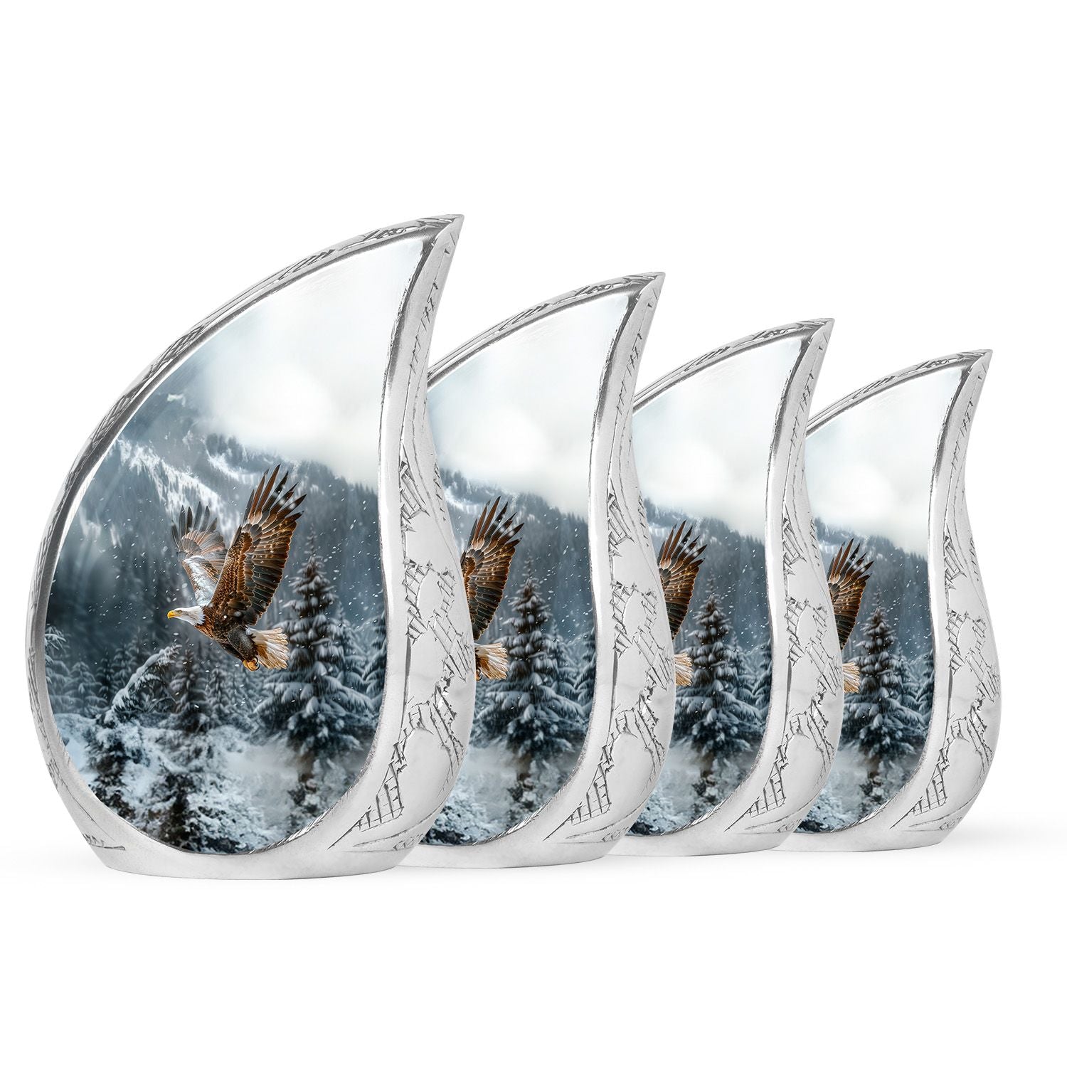 Eagle Theme 3 Inch Keepsake Pack of 4