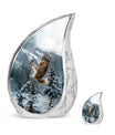 Eagle Theme Large Urn With 1 Keepsake Urn