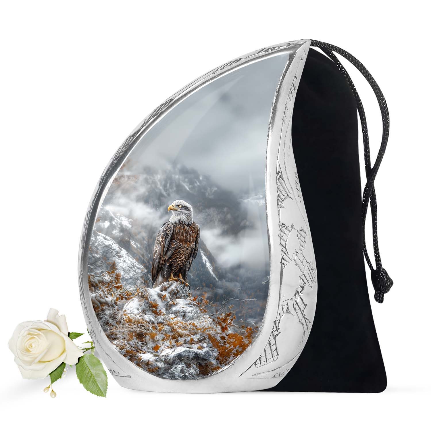 Eagle Theme Large Urn 10 Inch