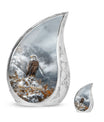 Eagle Theme Large Urn With 1 Keepsake Urn