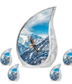 Eagle Theme Large Urn With 4 Keepsake Urn