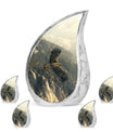 Eagle Theme Large Urn With 4 Keepsake Urn