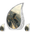 Eagle Theme Large Urn With 2 Keepsake Urn