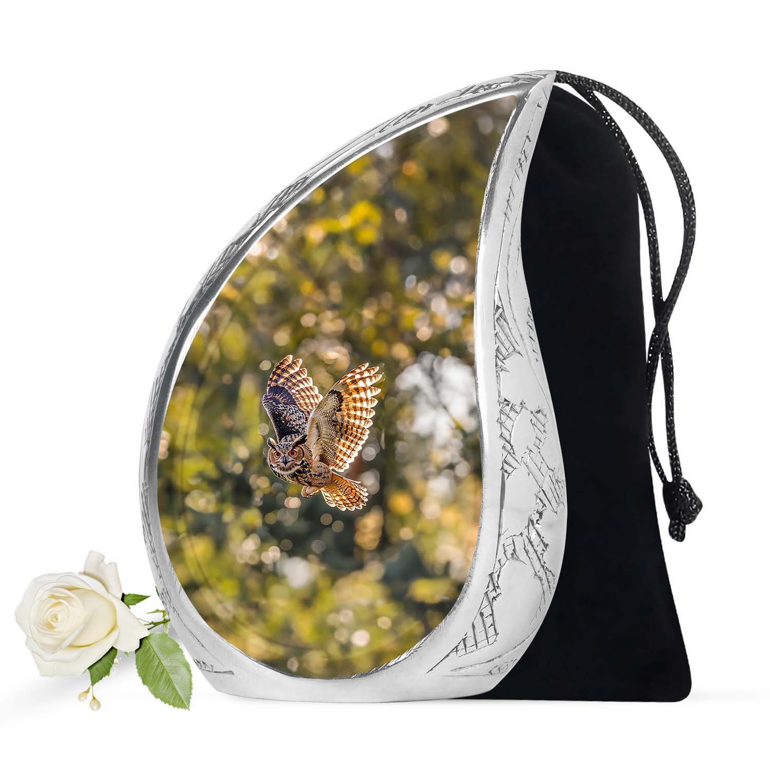 Owl Theme Large Urn 10 Inch