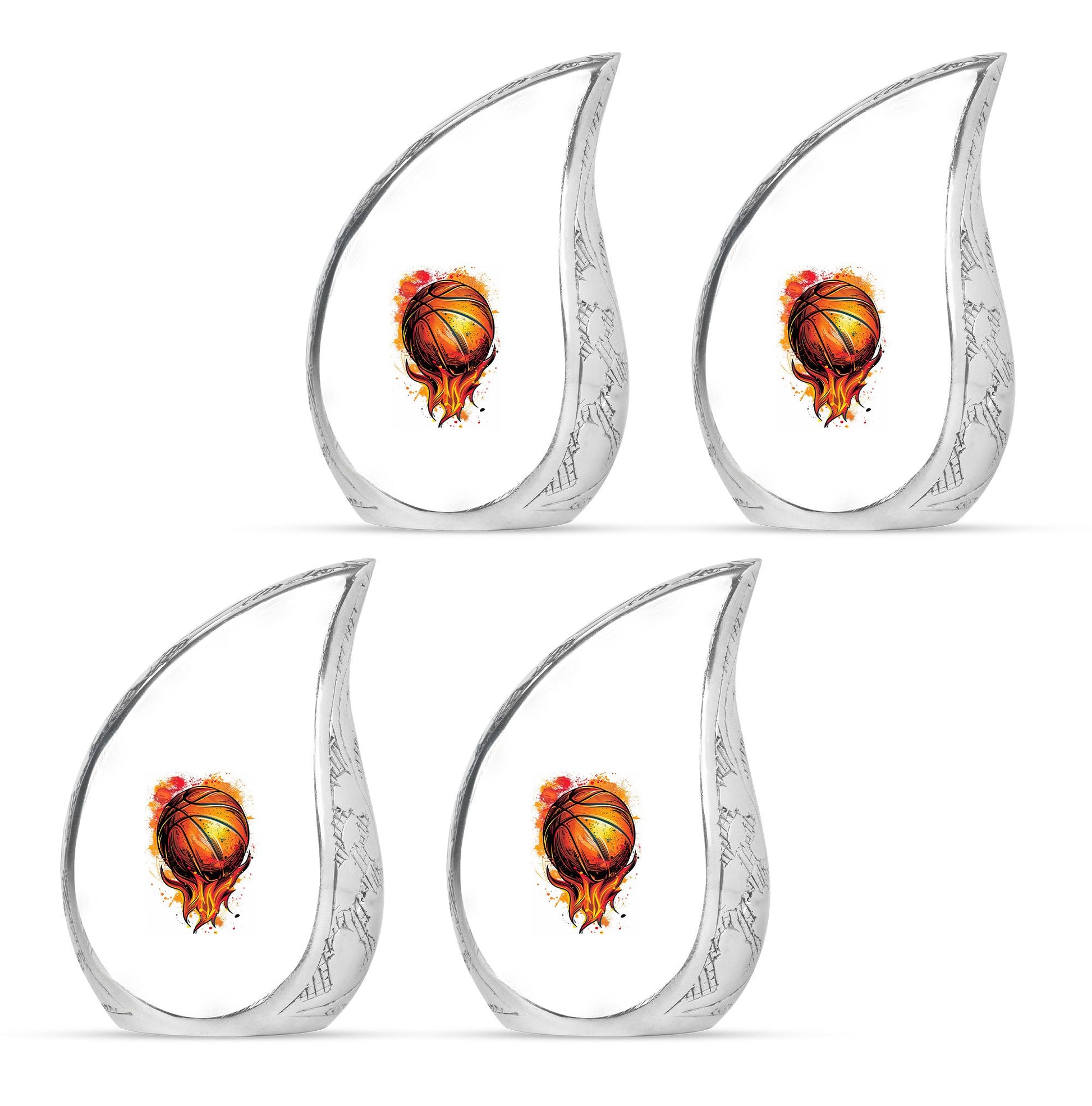 Basketball Theme 3 Inch Keepsake Pack of 4