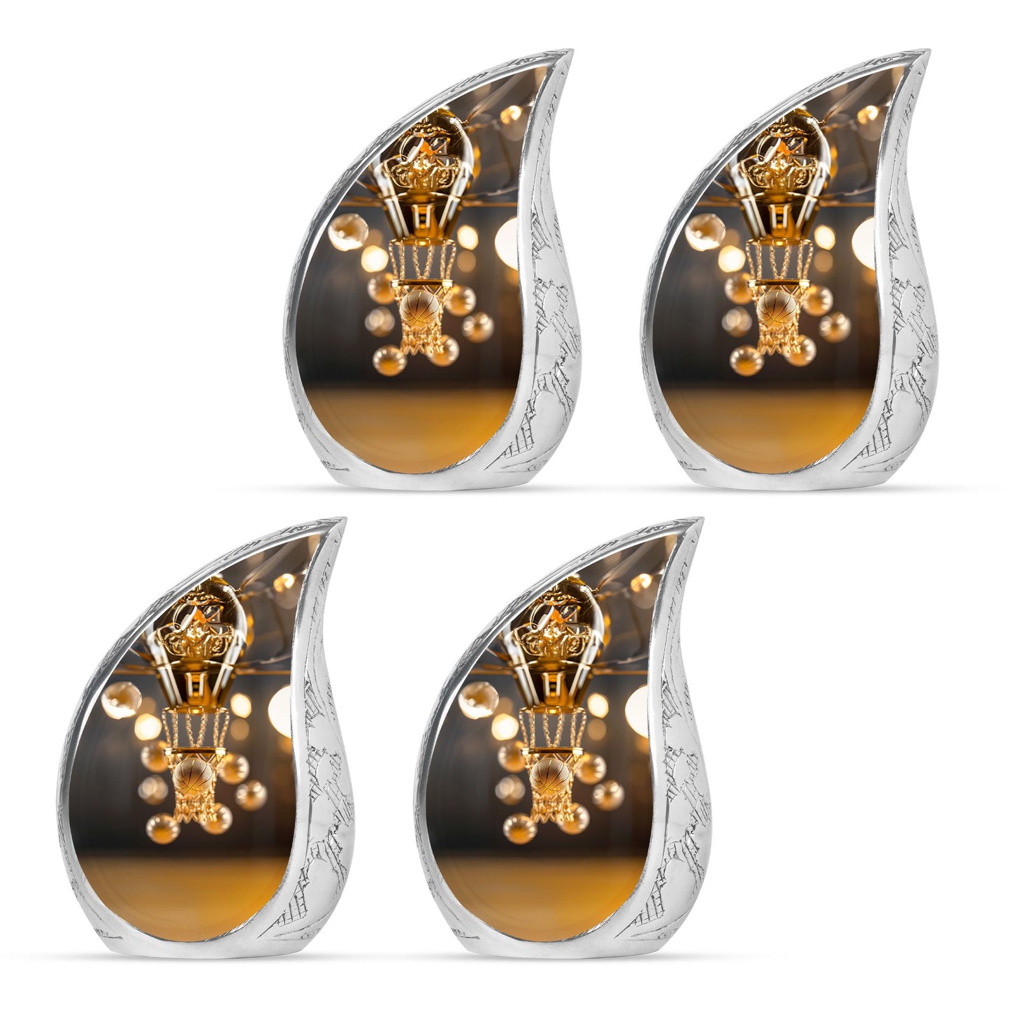 Basketball Theme 3 Inch Keepsake Pack of 4