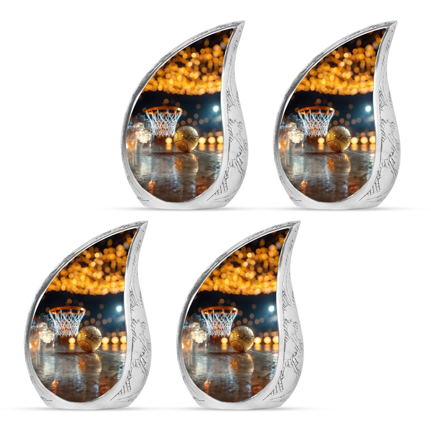 Basketball Theme 3 Inch Keepsake Pack of 4