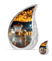 Basketball Theme Large Urn With 1 Keepsake Urn