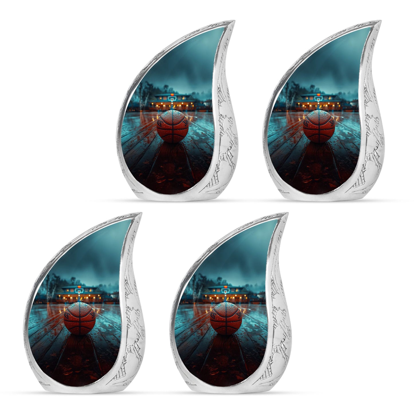 Basketball Theme 3 Inch Keepsake Pack of 4