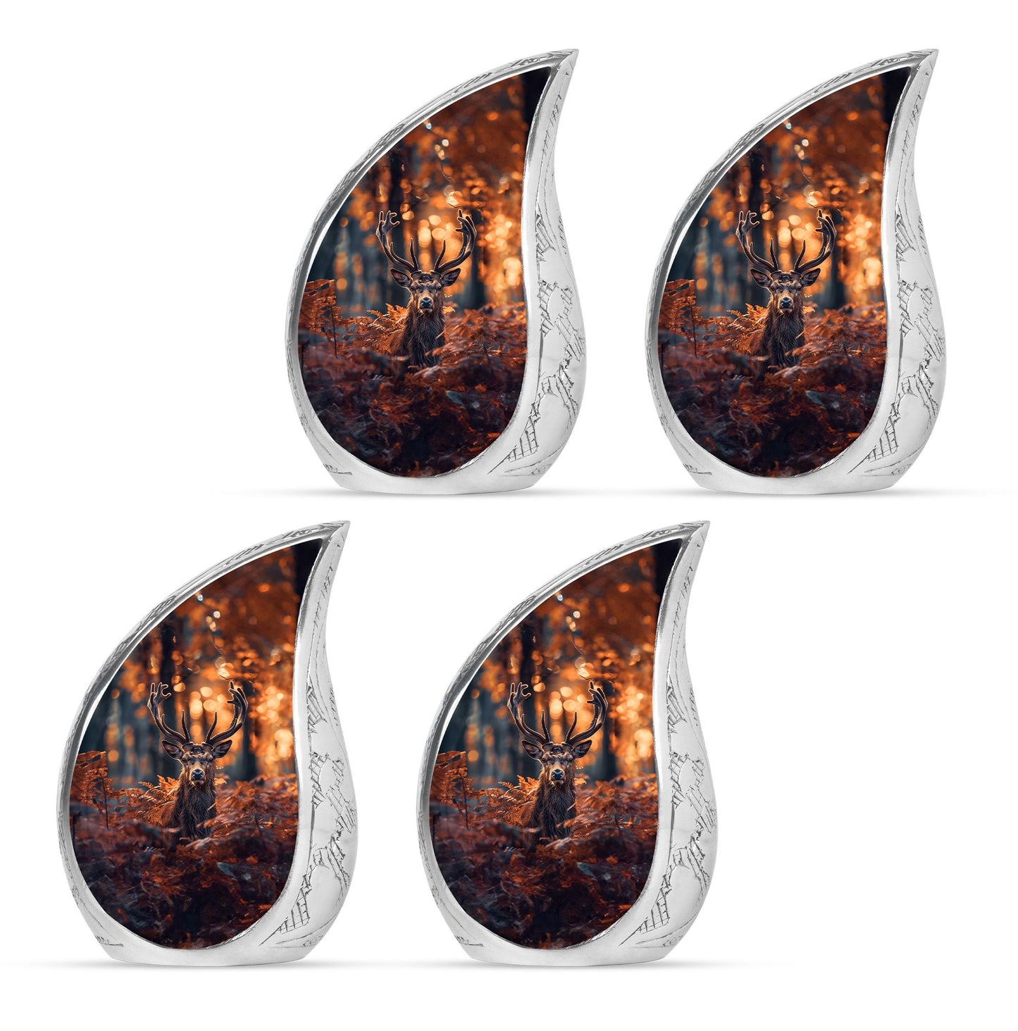 Deer Theme 3 Inch Keepsake Pack of 4