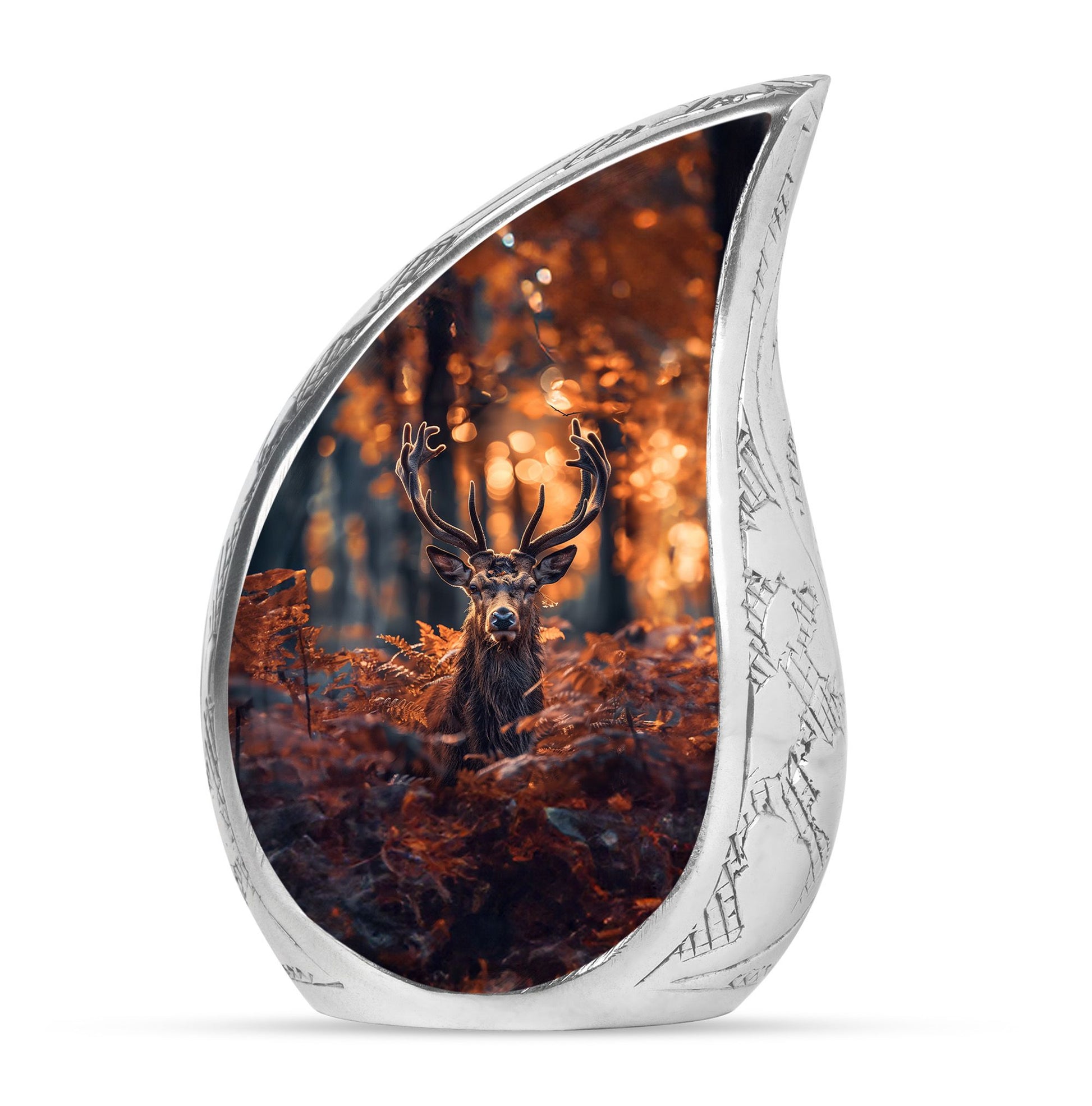 Deer Theme Large Urn 10 Inch