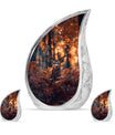 Deer Theme Large Urn With 2 Keepsake Urn