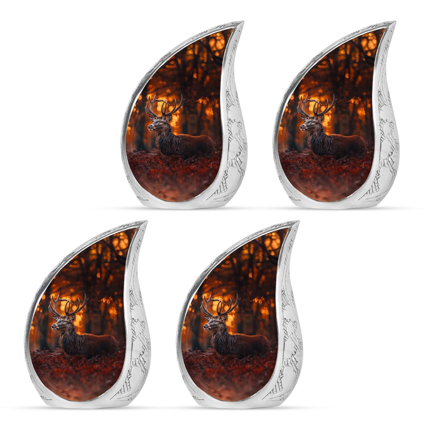 Deer Theme 3 Inch Keepsake Pack of 4